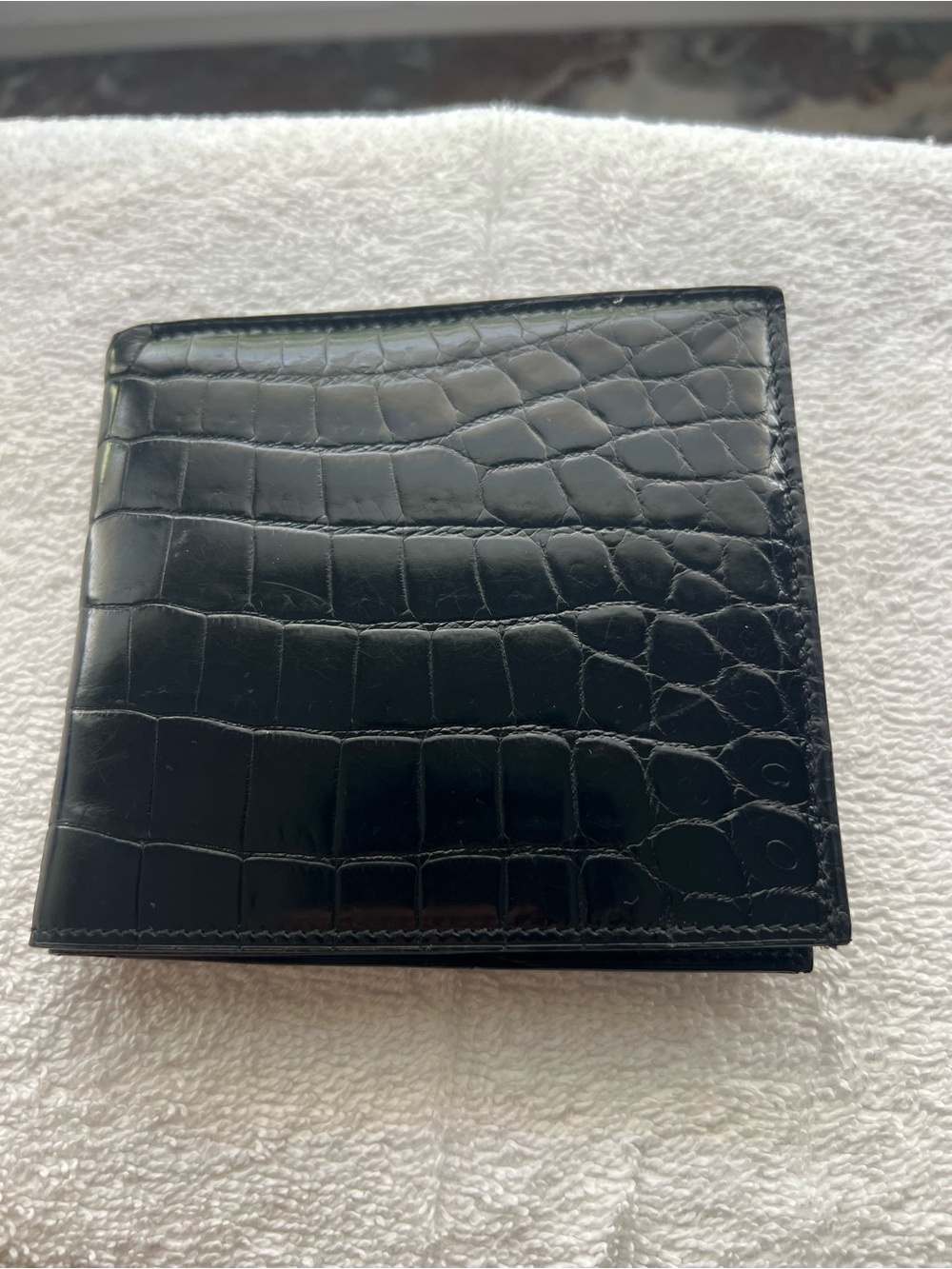 Authentic Ralph Lauren Purple Label Genuine Aligator Wallet NWT